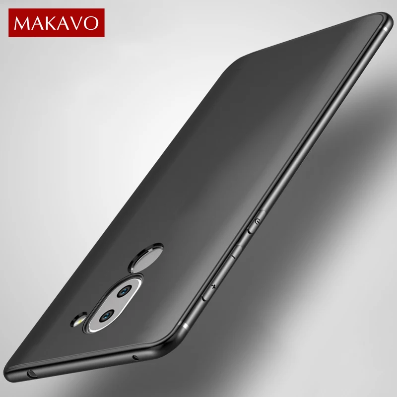 Чехол MAKAVO для Huawei Honor 6X мягкий силиконовый тонкий матовый чехол Mate 9 Lite GR5 2017 чехлы