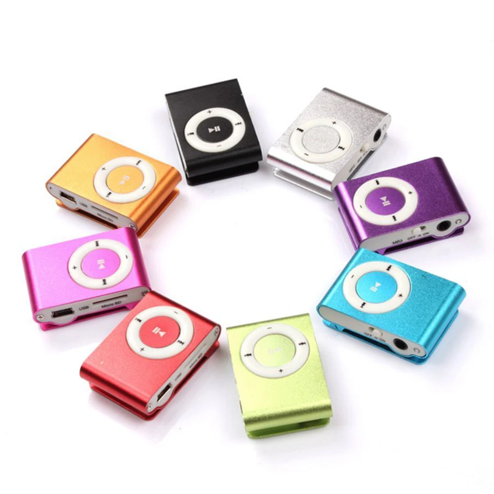 Спортивные 3 5 мм Модные MP3 Музыкальные плееры металлический зажим mp3 портативный