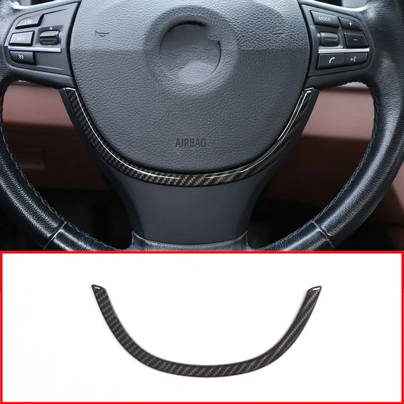 Декоративные полоски из АБС пластика на руль для BMW 5 серии F10 520 525 2011 2016