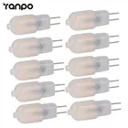 10 шт.лот мини G4 светодиодная лампа 2W SMD2835 лампада ACDC12V LED G4 лампы молочно-замены крышки объектива 10 Вт галогенная Хрустальный прожектор AC220V