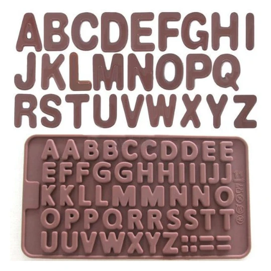 Бесплатная доставка силиконовая форма для торта с буквенным алфавитом шоколада