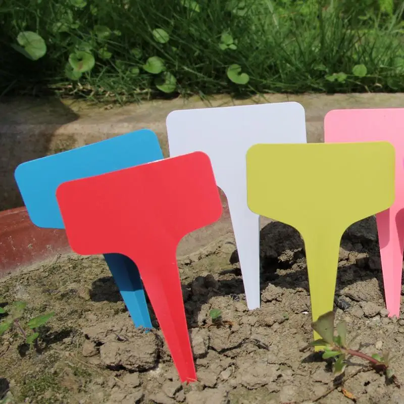 Водостойкие бирки с Т образной формой для садовых растений 5 шт./пакет|Маркеры