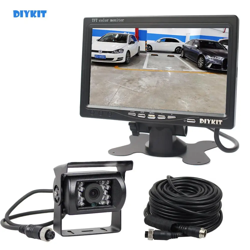 DIYKIT AHD 7-дюймовый ЖК-монитор для автомобиля монитор заднего вида