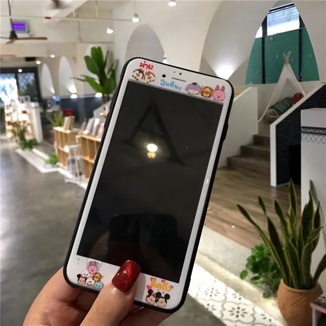 Розовая пантера цельный протектор экрана для iphone 6 6s 7 8 Plus закаленное стекло 3D 9H - Цвет: 82