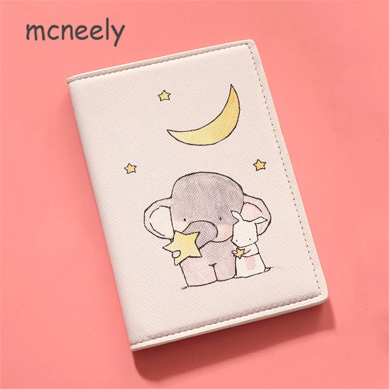 Mcneely кожаный чехол унисекс для паспорта, детский Дорожный Чехол для паспорта, сумка для девочки, бизнес-держатель для карт, кошелек, Ретро кошелек для карт