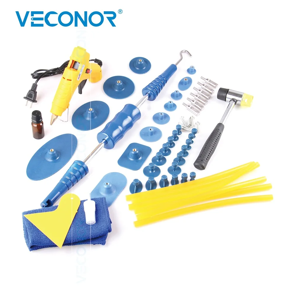 53 pieces set panel dent repair tool auto puller PDR with 30 pcs glue tabs tools |
