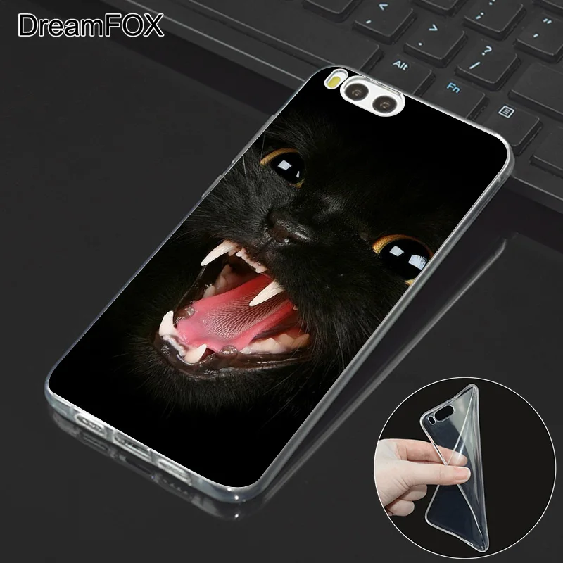 DREAMFOX M202 Cute Cat Soft TPU Silicone Case Cover For Xiaomi Mi Note 2 3 4 5 6 8 SE M5 4C 4S 5C 5S 5X 6X A1 Plus |