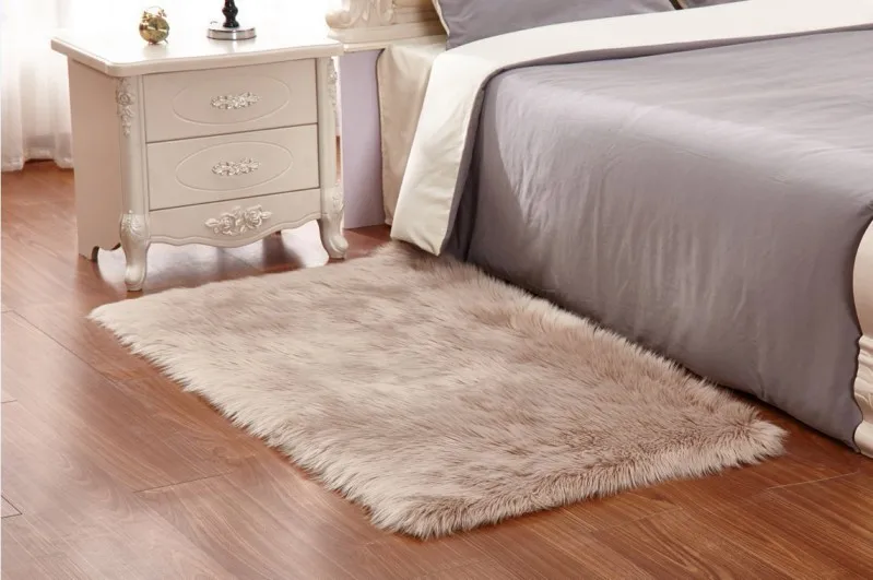 6 видов цветов коврик из искусственной овчины для стула искусственного меха