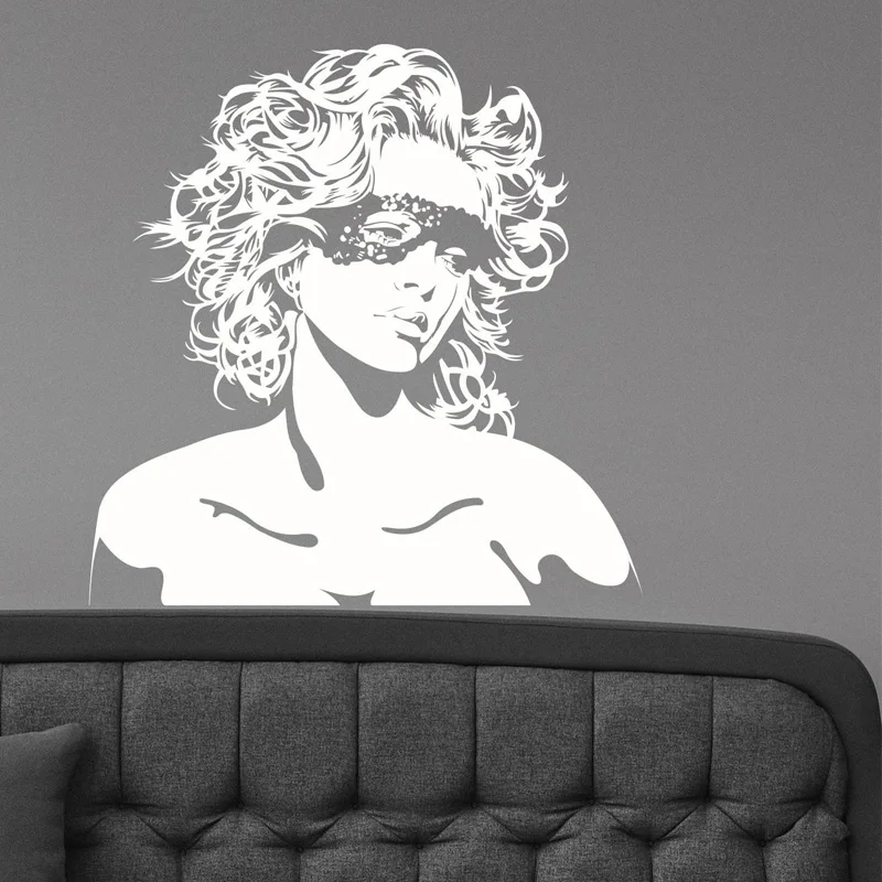 Красивая Женская Наклейка на стену сексуальная красивая девушка Виниловая