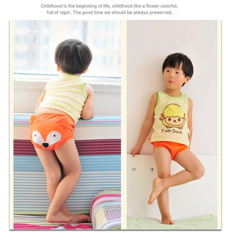 Комплект из 2 предметов одежда для малышей с мультяшными принтами Подгузники