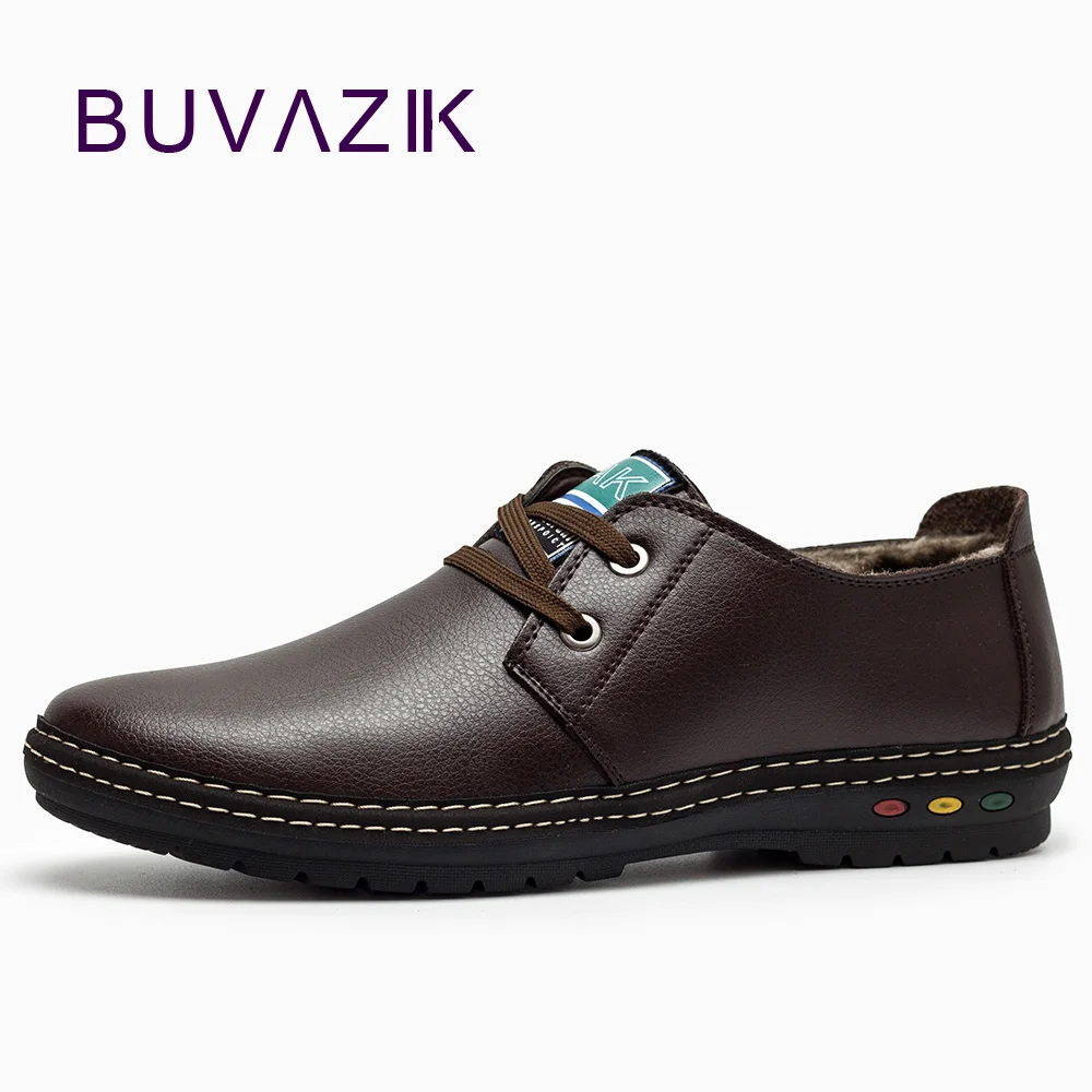 BUVAZIK-Zapatos informales de Piel auténtica para Hombre, zapatillas náuticas con cordones, de...