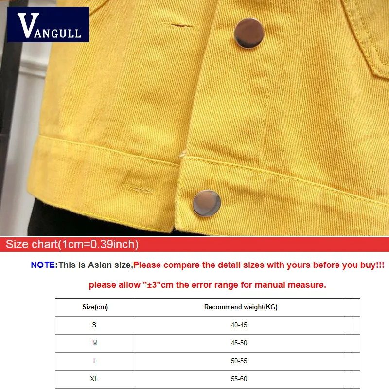 Женская джинсовая куртка Vangull красная в винтажном стиле повседневная короткая