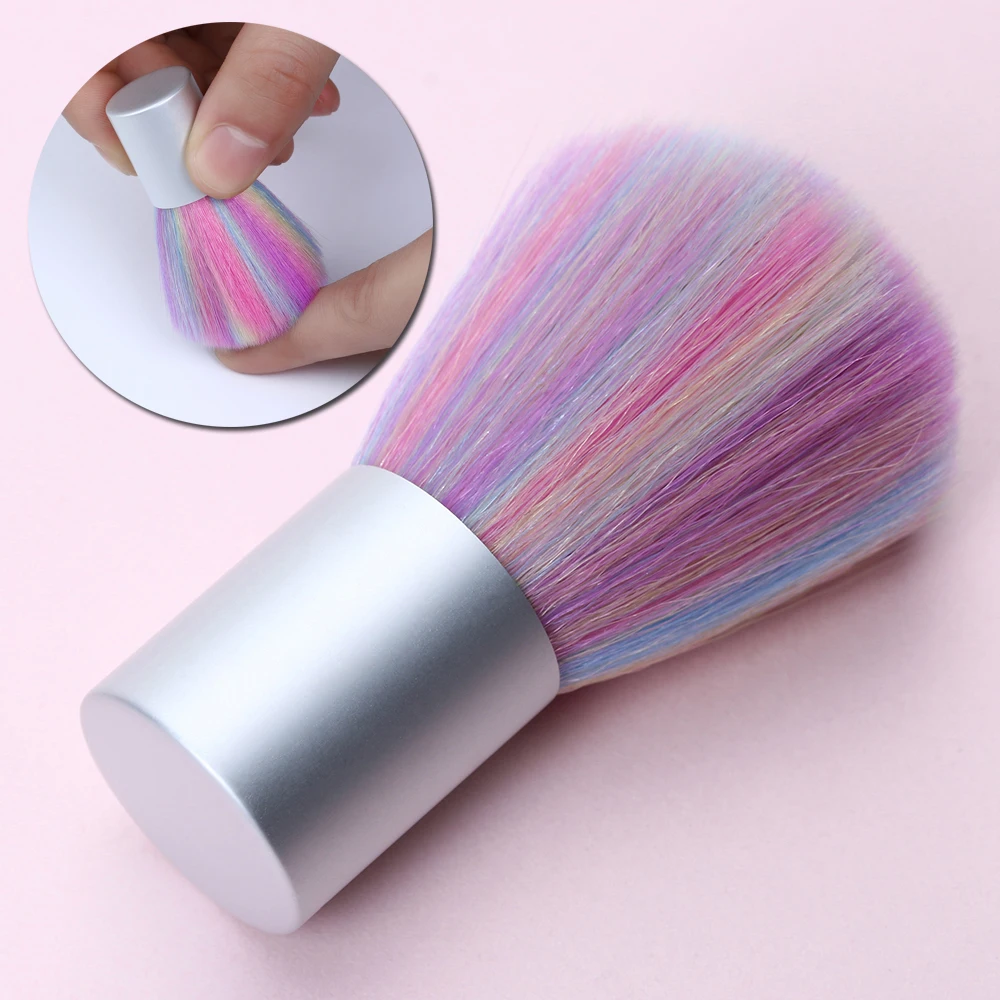 1 шт. радужная щетка для удаления гель лака и пыли|brush uv gel|nail toolsnail art brushes tool |