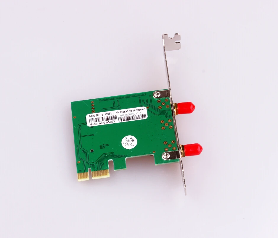 ACS Wi-Fi Телевизионные антенны Беспроводной Адаптер PCI Express сетевой карты с 2 для