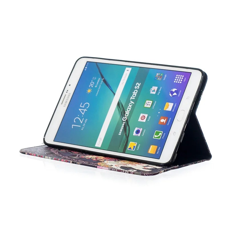 Новая мода Paited ТПУ кожаный чехол для samsung galaxy Tab S2 8 0 SM T710 T713 T715 крышка Samsung +