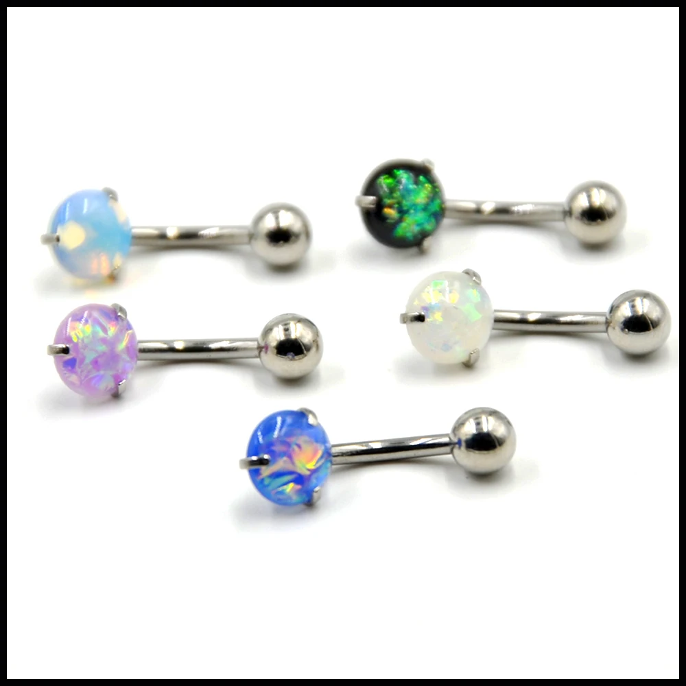 1 шт. хирургические Сталь зубец Набор одиночный/двойной австралийским опалом