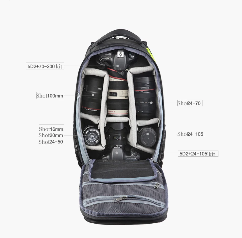 Сумка для dslr-камеры TUBU 6070 рюкзак фото штатив спортивные сумки с защитой от дождя