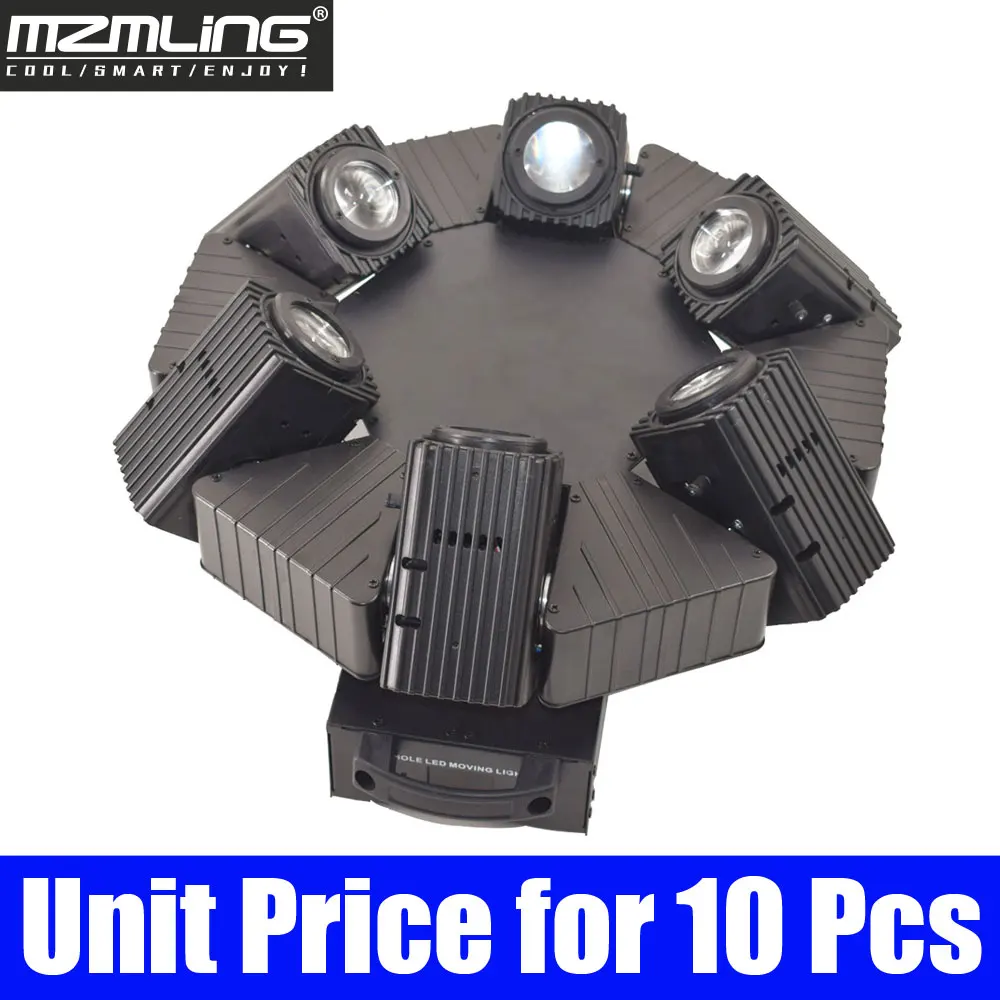 Led 6x10 Вт RGBW 4в1 луч светильник DMX512 4 головки движущийся головной светильник DJ/бар/вечерние/шоу/сценический светильник Led сценическая машина - Цвет: Unit Price for 10Pcs