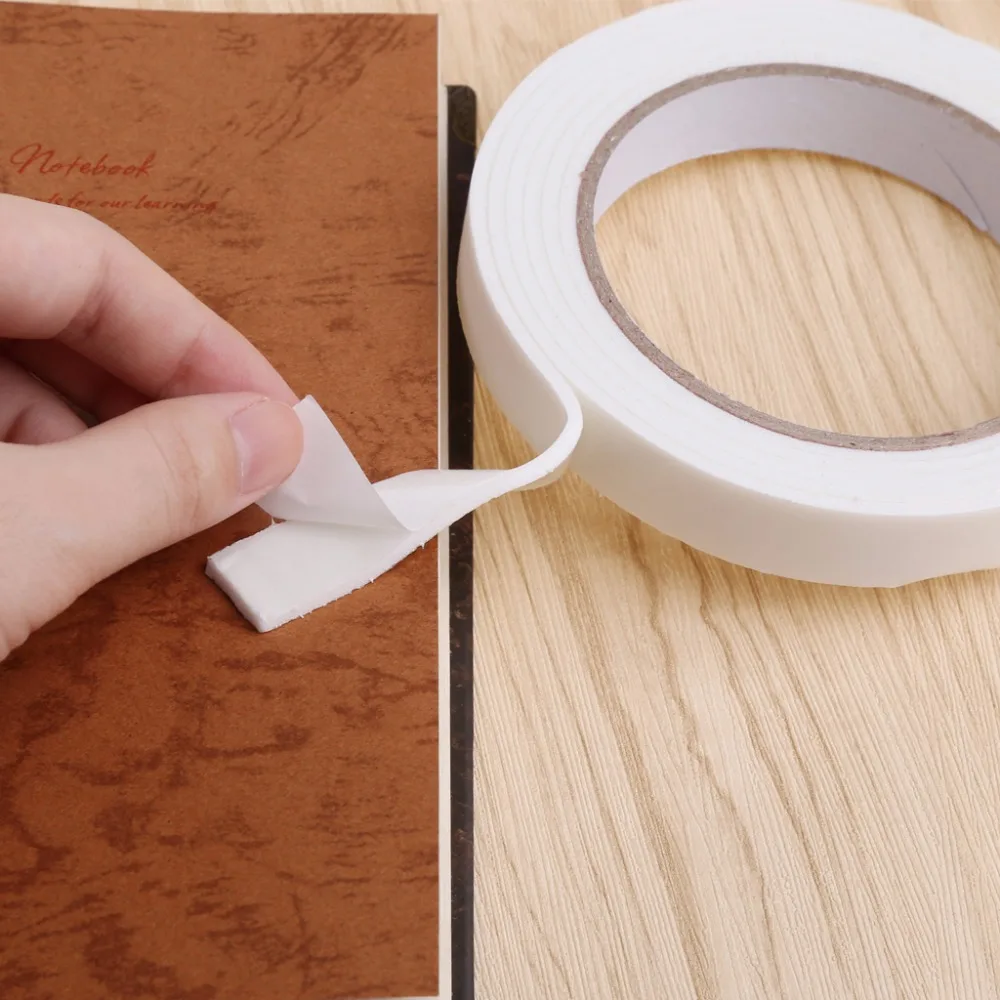 

2m 16mm Strong Double Sided Sticky Adhesive Foam Tape For Home Office Stationery