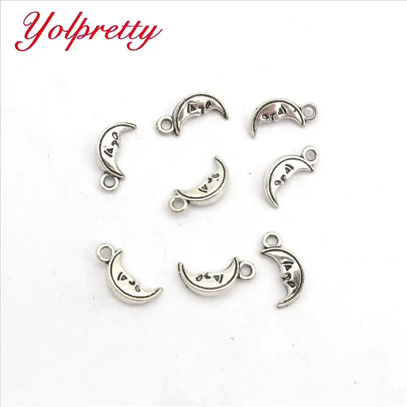 Yolprtty Новая мода Оптовая продажа 20 шт./11 мм длиной ретро из серебряного сплава