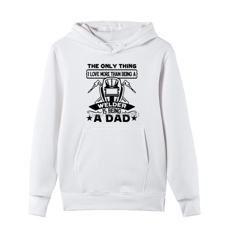 Весенне осенние забавные толстовки для влюбленных мотоциклов с принтом Love Welder Dad