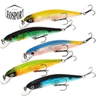 Рыболовные приманки, воблеры, гольян, жесткая приманка, с глазами для окуня, кренкбейт, 5 цветов, 1 шт.лот, 3D