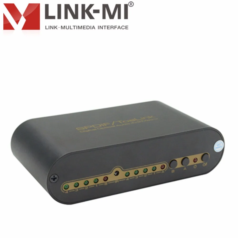 LINK MI LM FB402 SPDIF/Toslink цифровое оптическое аудио 4x2 матричный коммутатор 4 в 2 выхода