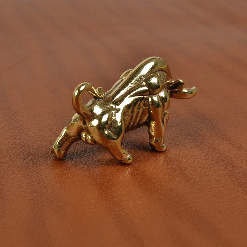 high quality brass bull keychain 3D animal car key chain holder creative portachiavi chaveiro llaveros hombre | Украшения и
