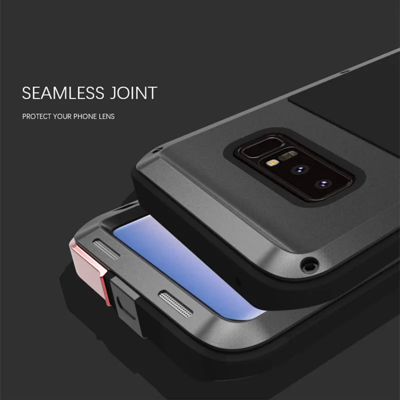 Алюминиевый металлический чехол для Samsung Galaxy S8 Plus мощный защитный противоударный