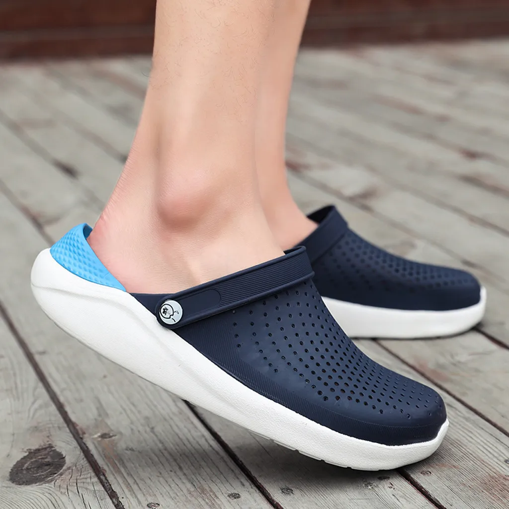 Мужские сандалии SAGACE летние дышащие с дырками для прогулок пляжа улицы