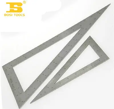 

Цельный Профессиональный 12x25 см двойной метрический/дюймовый стальной треугольный квадрат