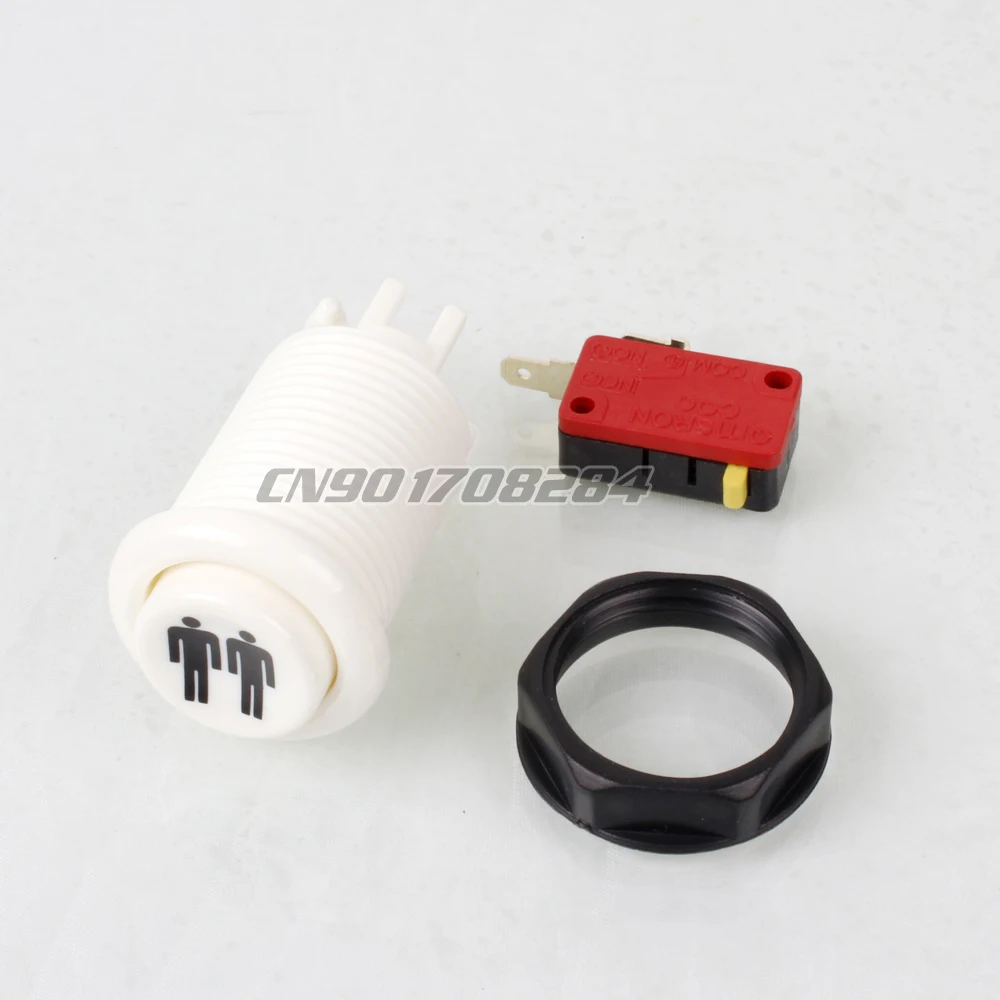 Новый 30 мм один игрок + два игрока пусковые кнопки для аркадных игр джойстик