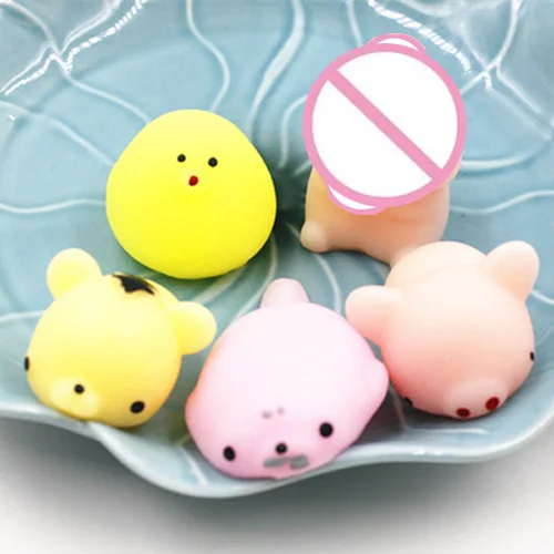21 5 шт./упак. Squishy Squeeze Mochi кошка антистресс Squishes Акула Squishies Kawaii животные Забавный стресс гаджет забавные игрушки для детей - Цвет: 21