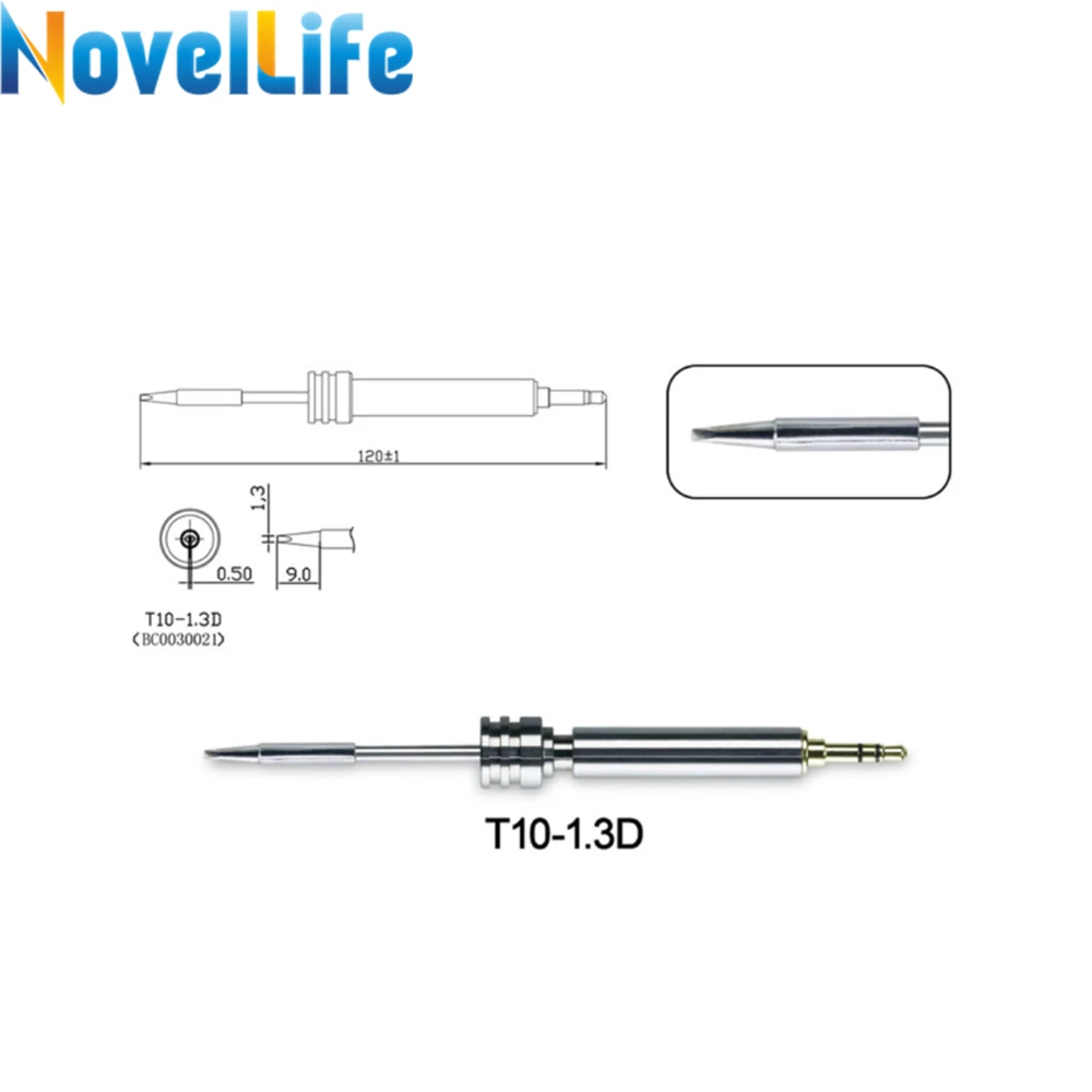 Сменная насадка для паяльника T10 K 0.5I 1.2C 1.3D без свинца с USB разъемом USB|Сварочные