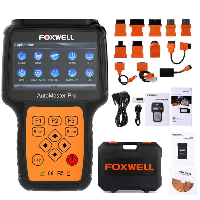 Foxwell NT644 Pro полный Системы инструмент диагностики OBD OBD2 ABS Airbag SRS передачи EPB масла