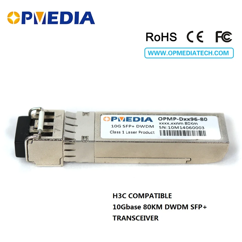 

Equivalent to H3C 10GBASE-DWDM SFP+ transceiver,10G 80KM C-BAND 1563.86nm~1528.77nm ZR SFP optical module
