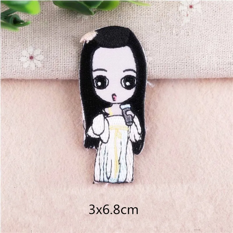 DoreenBeads китайский мультфильм старинный портрет Parches вышивка железные нашивки для