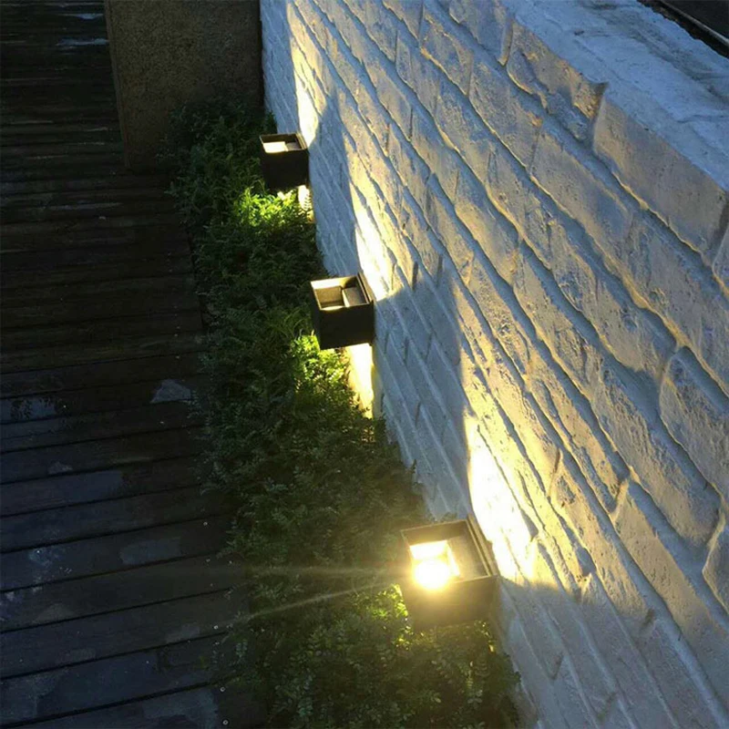 12 Вт современный минималистичный Водонепроницаемый светодиодный настенный