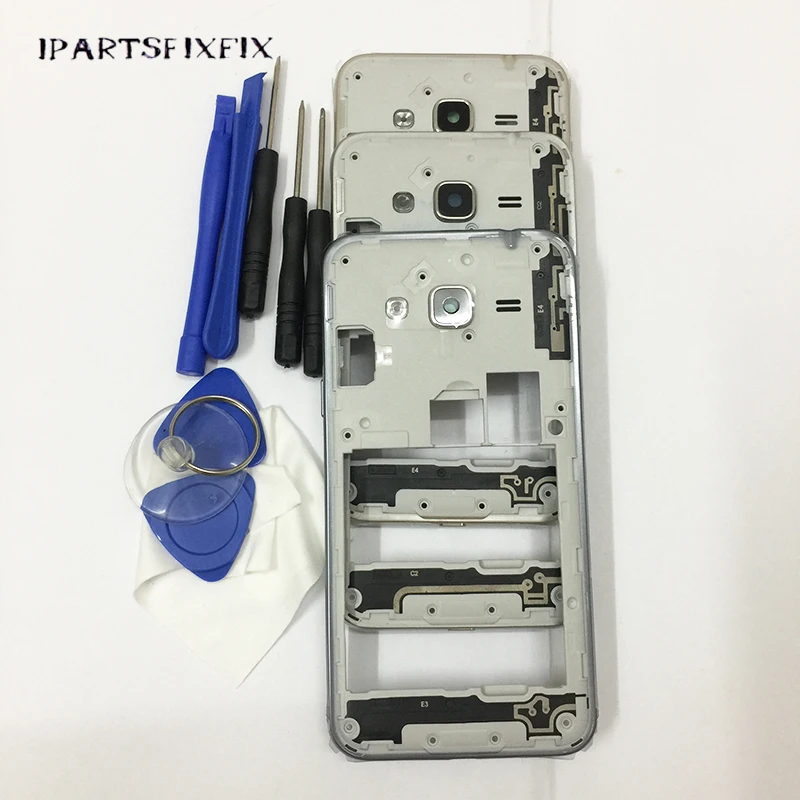 Новый средний кадр БЕЗЕЛЬ КОРПУС Дверь чехол для Samsung Galaxy J3 J320 2016