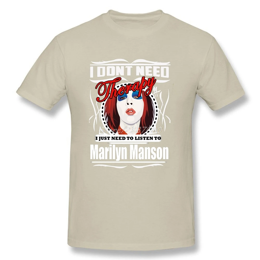 Marilyn Manson T Shirt XXXL Short Sleeve Custom Men's Clothes Hiphop Funko Pop Cotton Crewneck Funny T-shirts | Мужская одежда