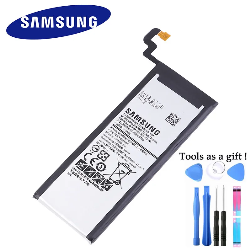 Оригинальный сменный аккумулятор для телефона Samsung Galaxy Note 5 SM N9208 Note5 N9200 N920t N920c