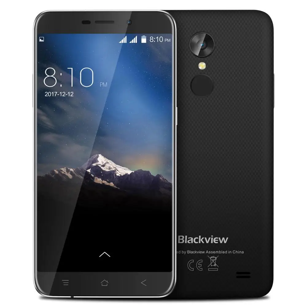 Blackview A10 смартфон с 5 дюймовым дисплеем четырёхъядерным процессором MT6580A ОЗУ 2 Гб