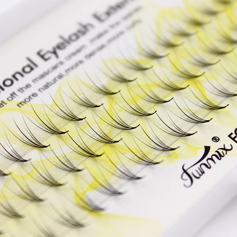 FUNMIX 5D eyelash + Pteris clouds hair eyelashes grafted plant single cluster false flat 0.07 C | Красота и здоровье