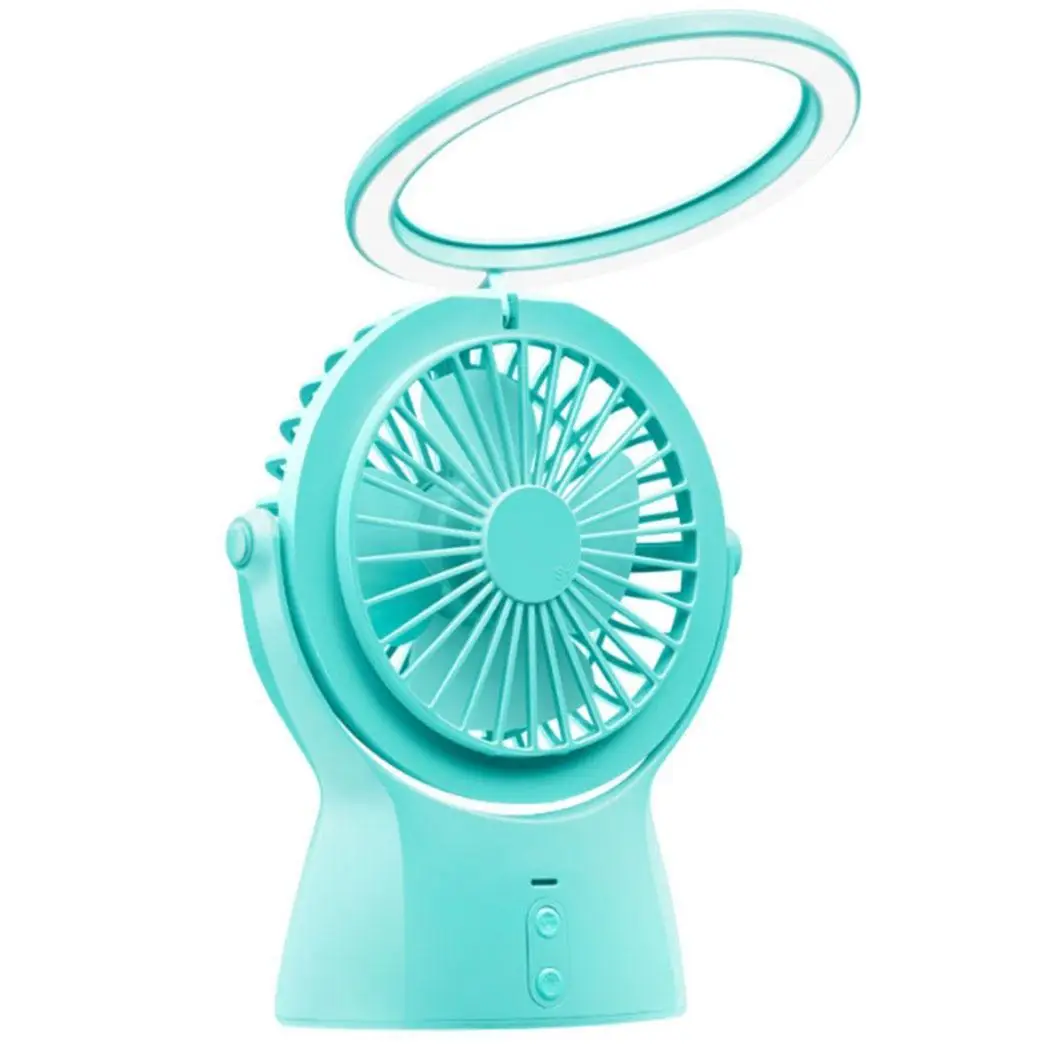 Портативный USB портативный мини вентилятор СВЕТОДИОДНЫЙ Ночник настольный с