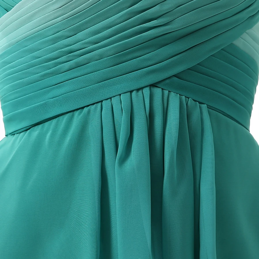 Женское шифоновое платье темно зеленое длинное подружки невесты 2019|prom dresses 2016|low