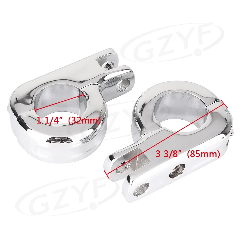 

Universal 1.25'' 32mm Highway Foot Pegs Mount Universal For Yamaha Kawasaki Suzuki Honda Harley Davidsaon Triumph ATV UTV