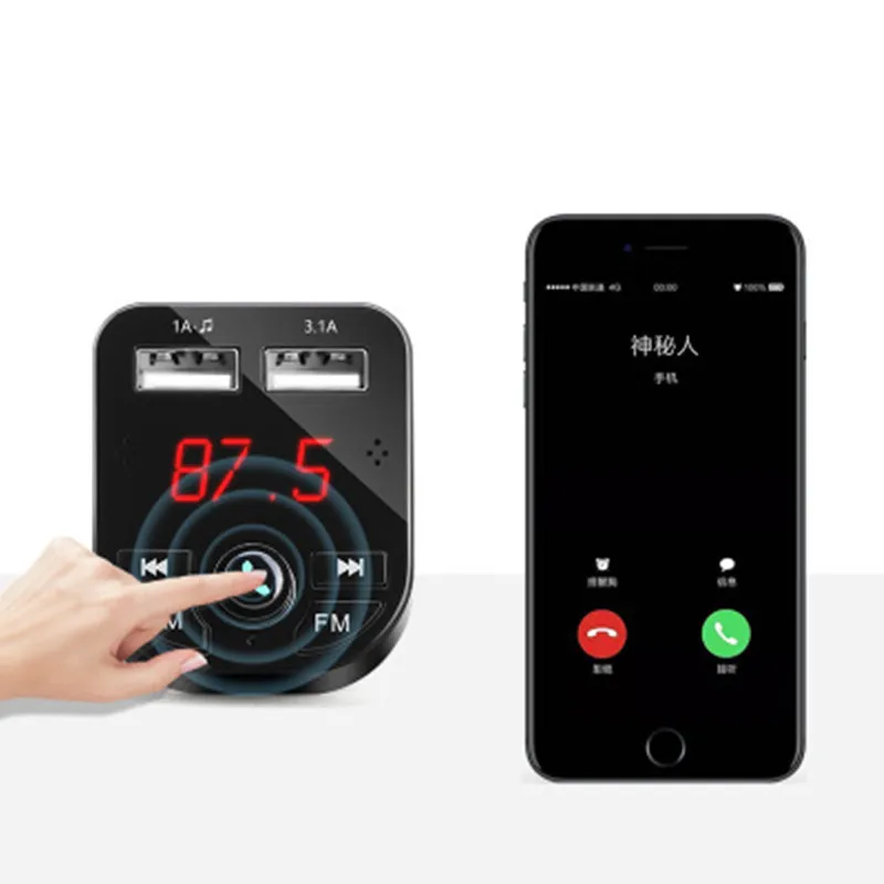 Автомобильный беспроводной Bluetooth комплект приемник ЖК дисплей MP3 плеер