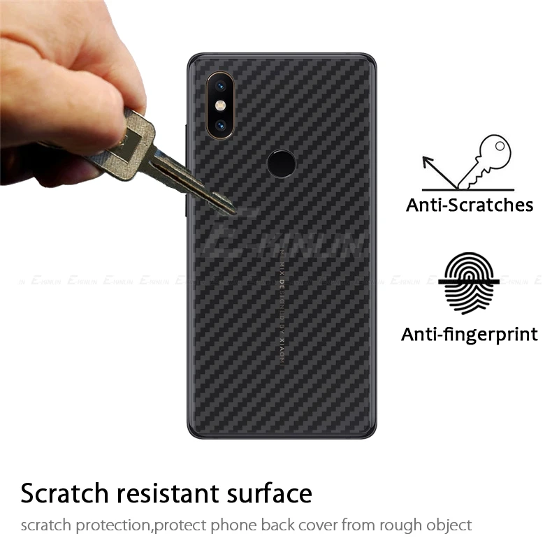 3D задняя крышка из углеродного волокна защитная пленка для Xiaomi Mi 8 Pro A3 A2 Lite Mix Max 3 2
