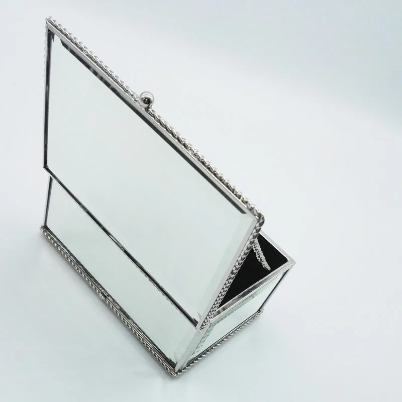 Марка SAFEBET стеклянная шкатулка для ювелирных изделий в Европейском стиле Модный