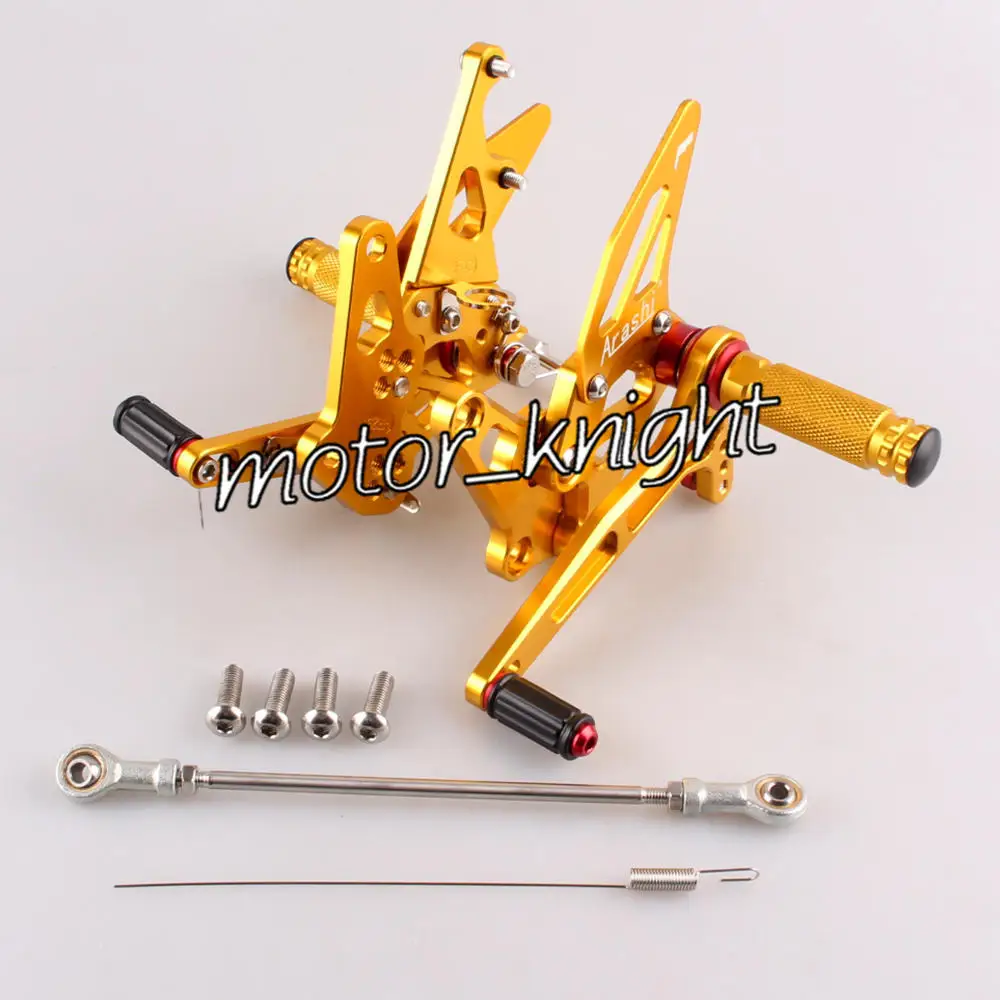 

Motorcycle Rearset Rear set Foot pegs For Hayabusa GSX1300R 1999-2007 Golden